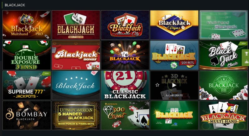 blackjack en 1xbet casino