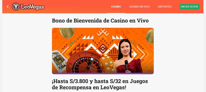 bono bienvenida casino live