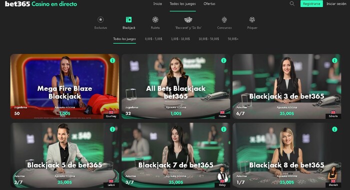 blackjack online en bet365